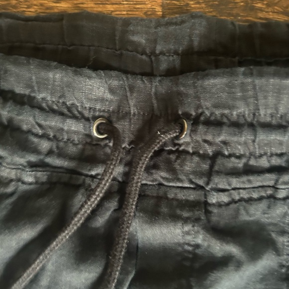 Athleta Cabo Linen Shorts Black Size 10 - Picture 7 of 10